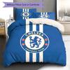 Chelsea F Pattern Bedding,Quilt Set Quilt Cover Pillowcase Home Birthday Gift(1 * Duvet Cover + 2 * Pillowcase, Without Core)