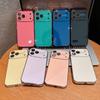 Custodia in Vetro Temperato Colorata per For For Iphone 17 16 1 14 Pro Max 16Pro 17Pro Paraurti Galvanizzato Antiurto Cover Posteriore Rigida