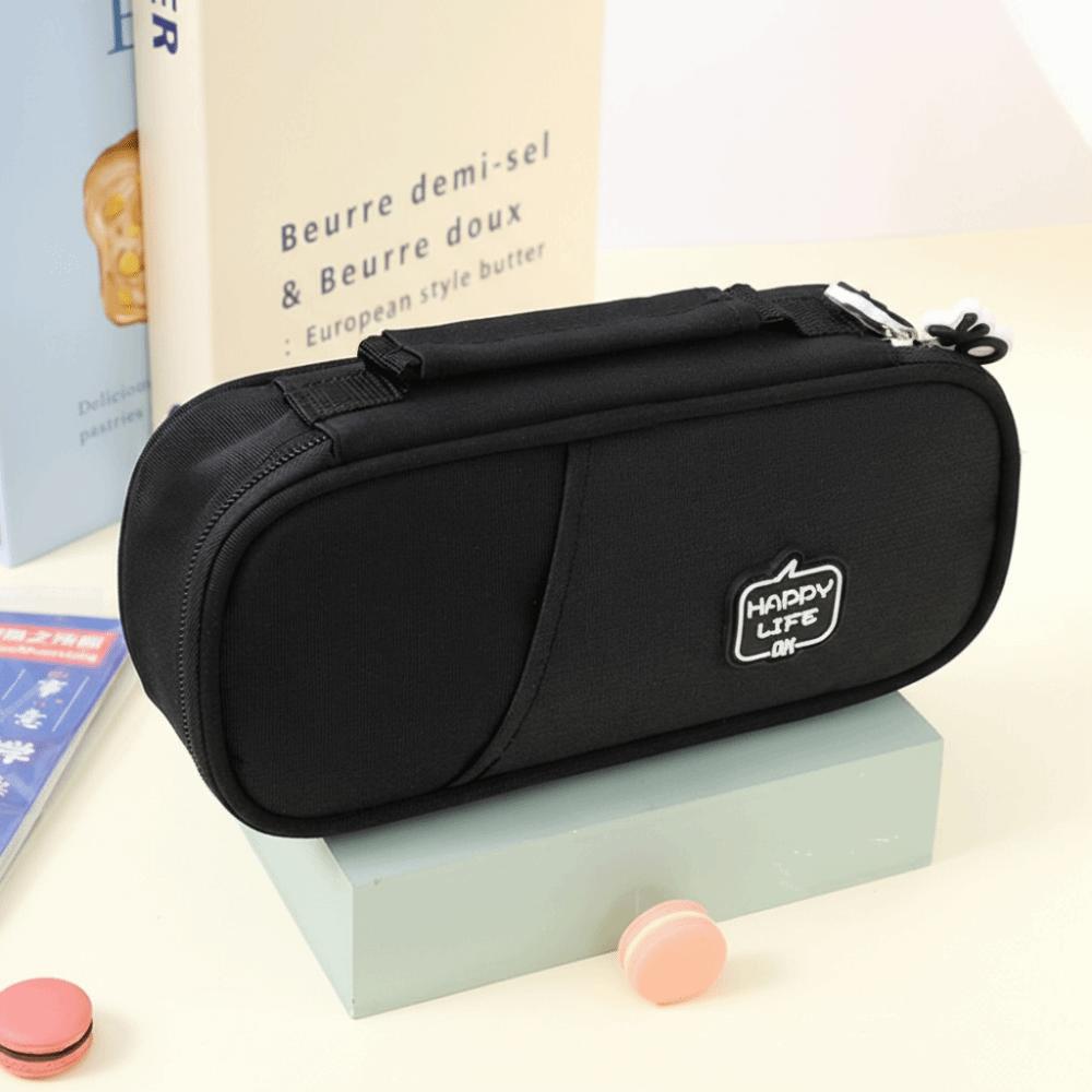 Canvas Pencil Cases Large Capacity Stationery Storage Pouch Students Pen Bag  School Supplies