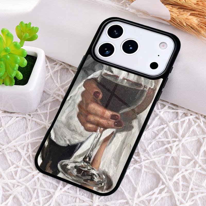 Drink Beer Red Wine Phone Case for iPhone 17 Air 16 15 11 12 14 13 Pro Max Shockproof Cover