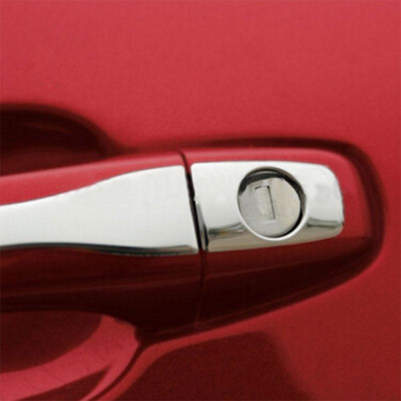 Stainless Steel Door Handle Cover Decoration Sticker for Peugeot 207 308 407 2008 2009 2010 Citroen C4 2004-2010 Car Styling