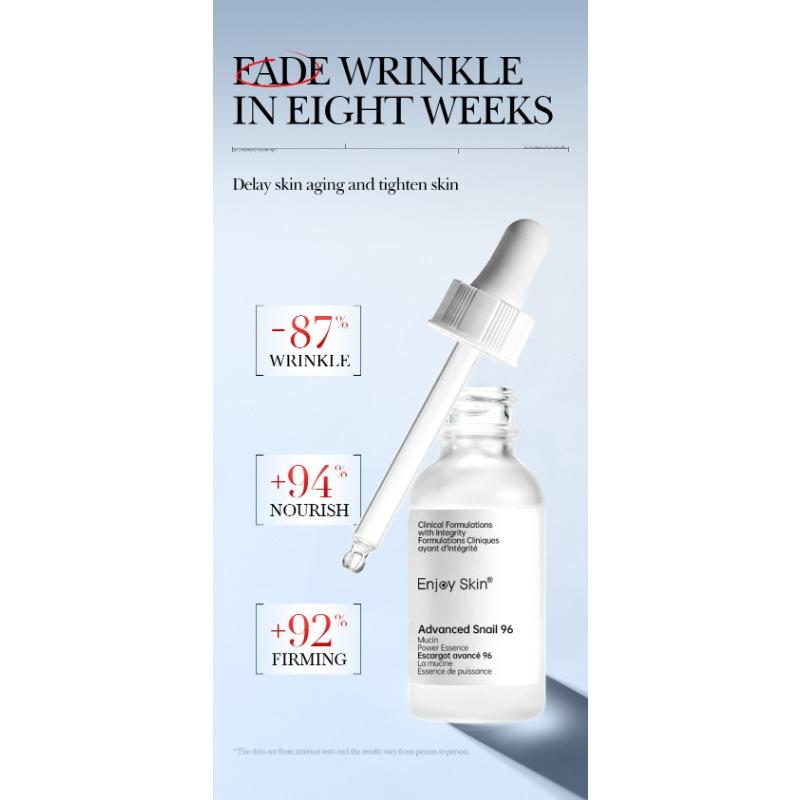 Snail Essence Brightening Double Essence Facial Tightening Whitening Moisturizing Repair Improving Dark Yellow