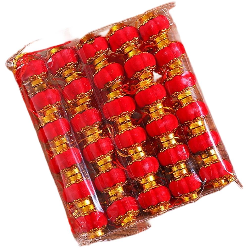 Indoor Outdoor Flocking Lanterns for Chinese New Year Festival Party Decor