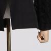 2026 Spring Women's Retro Pleated Mesh Spliced Suit Jacket
