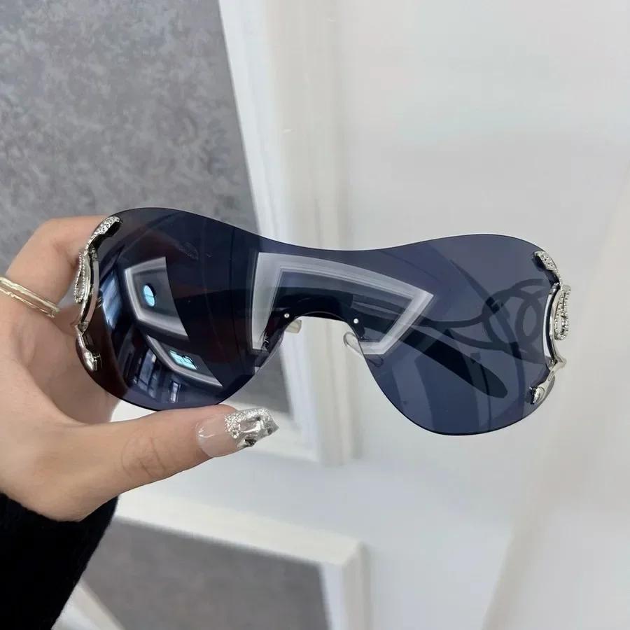 Colorful Square Sunglasses Women Men Rimless Sun Glasses Female Male Designer Brand Unisex Travel Outdoor