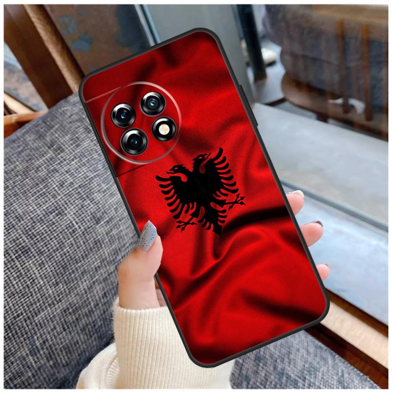 

Albania Albanians Flag Case For OnePlus 13 15 13R 13T 12 12R 11 9 10 Pro 10T 8T Nord 5 CE 2 3 4 Lite N20 N30 Coque OnePlus Nord CE4Lite