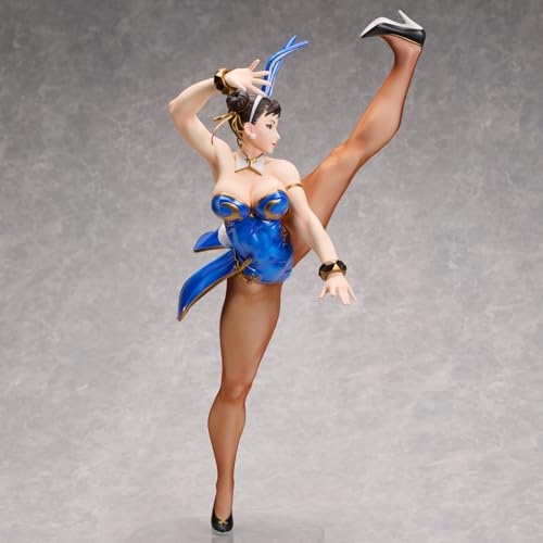 Versão B-style Chun-Li Bunny. Figura pintada em PVC e ABS em escala 1/4