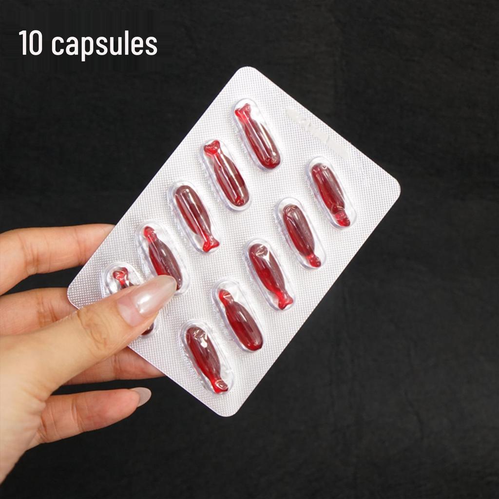 Spit Blood Capsules: Fake Plasma Bags for Halloween Vampire Costumes and Pranks