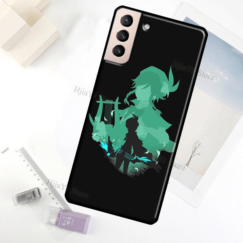 

Genshin Impact Venti Game Case For Samsung Galaxy S23 Ultra Note 20 10 S9 S10 Plus S20 S21 FE S22 Ultra Phone Cover Galaxy S21
