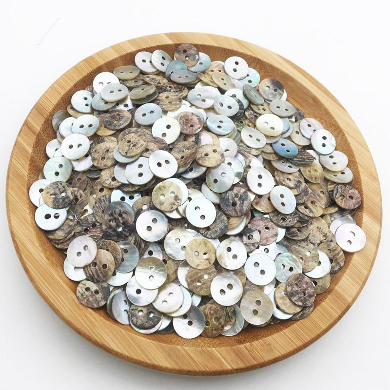 111PCS 11/11/18/11mm Natural Shell Sewing Buttons Color Japan Mother of Pearl MOP Round Shell 1 Hole Button Sewing Accessories