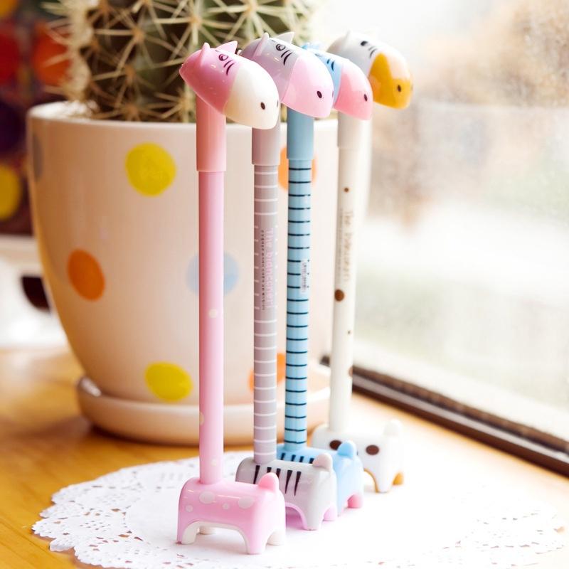 4 Pcs Donkey Ball Pen Novelty Student Toys School Office Cartoon Stationery Plastic