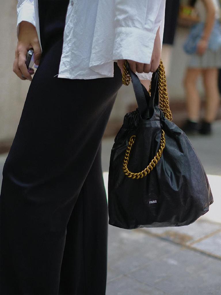 Advanced Texture Crush Garbage Bag Top Layer Cowhide Wrinkles Lazy And Casual Chain Single Shoulder Hand-held Support Extra Large Bag