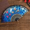 Plastic Ribs Spanish Folding Fan Lace Trim Edge Handheld Fan Elegant Dance Prop Fan  Gift