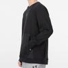 Under Armour Summit Logo Solid Color Spliced Crew Neck Long Sleeve Sweatshirt Men Sweatshirt Black 1361453-001