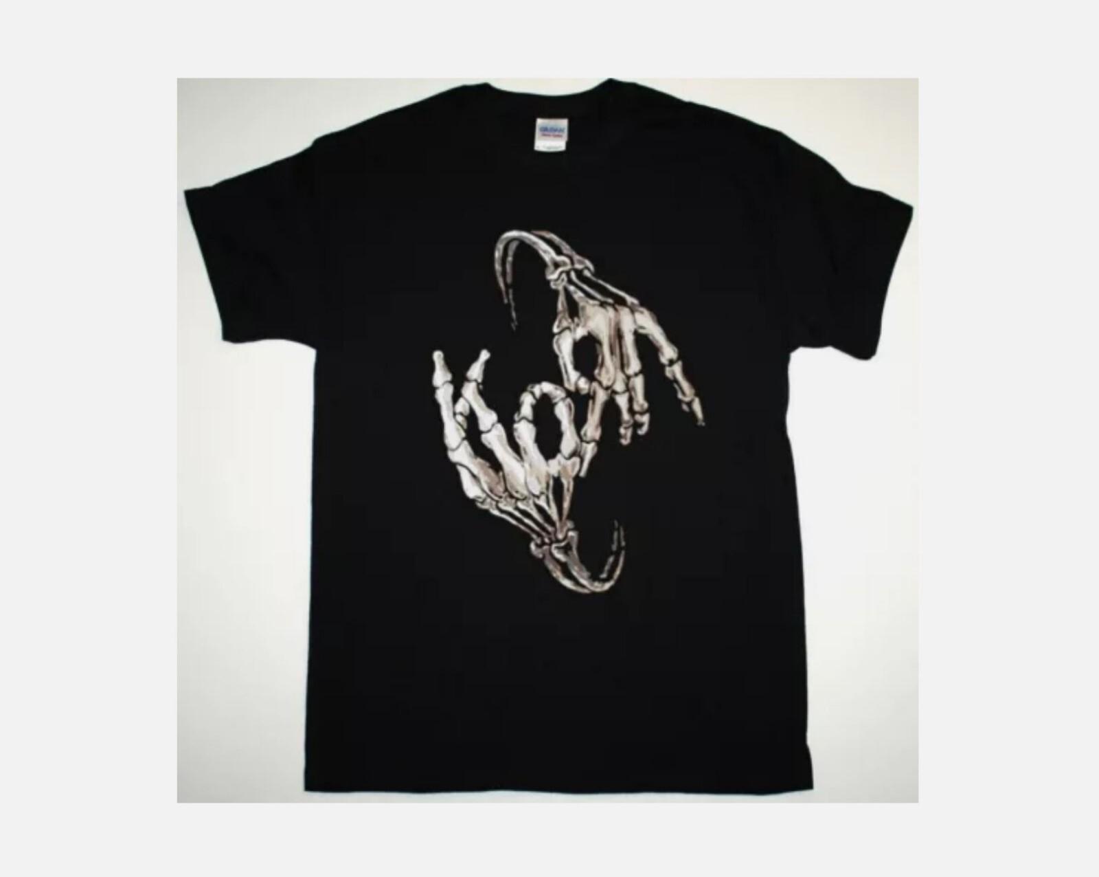 26 KORN SKELETON FINGERS LOGO NEW BLACK T-SHIRT Unisex T-Shirt XXL