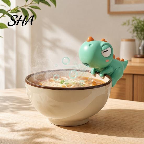 Mug Clip Fan Clip-On Mini for And Bowl Cooling, Cute Elephant Animal Coffee Portable Hanging Chiller, Desktop Beverage Blower, Iced Soup Drinks