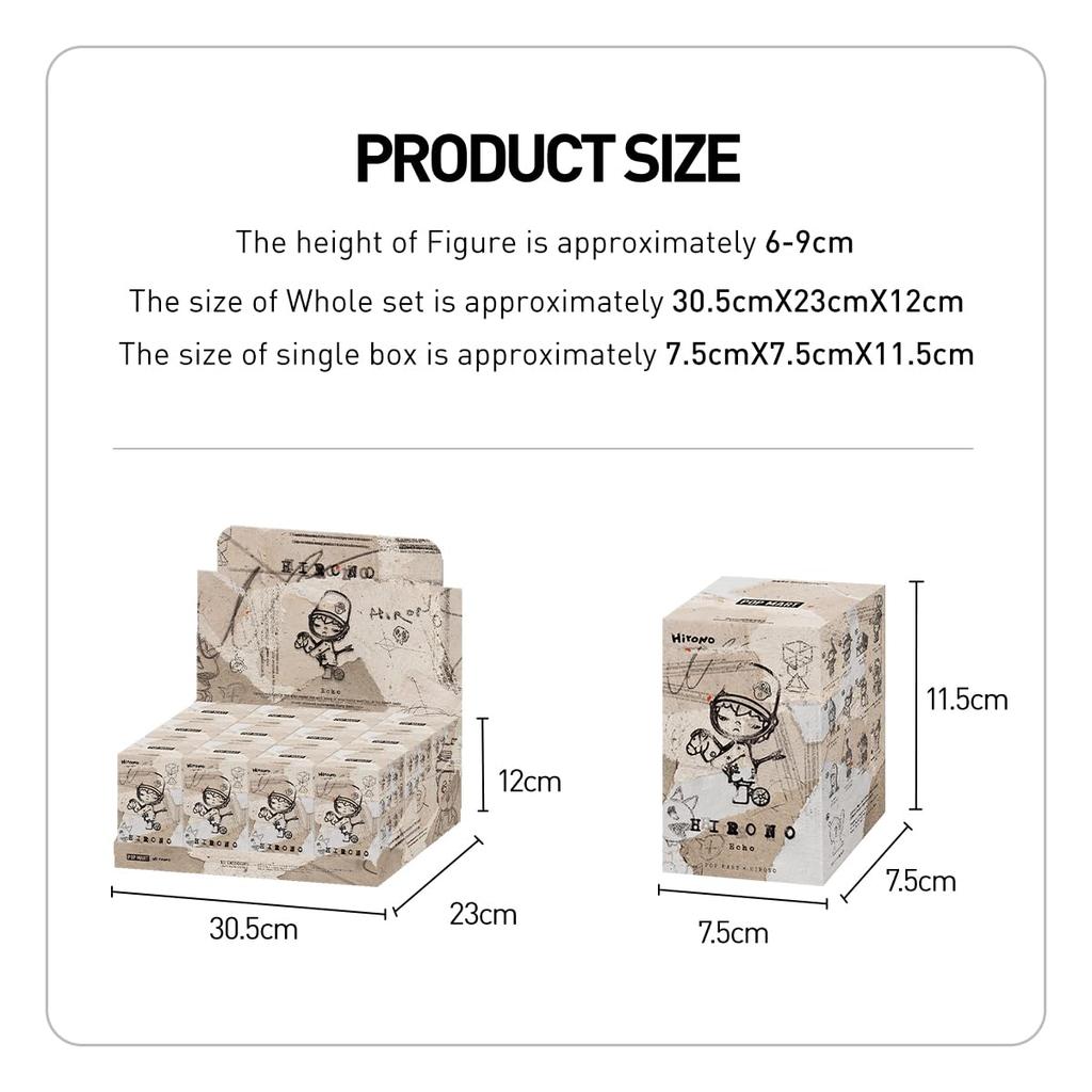 POP MART HIRONO Echo Series Pop Mart Gachapon Blind Box Figure Plastic Model Premium Toy PVC Soft Vinyl Original Character Birthday Gift [1 Piece]