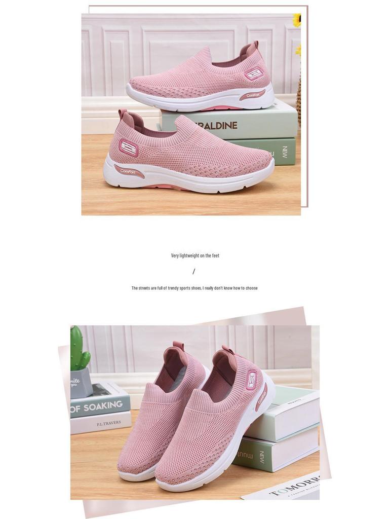 Damen Frühling Casual Atmungsaktive Socken Schuhe - Weiche Sohle Slipper