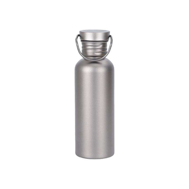 Drinking Bottle for Camping Cycling Hiking Beverage Bottle Titaniums Sport Bottle with Lid Flask Wide Mouth Water Bottle