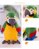 [Qingyun LEE] Realistic Plush Parrot Bird Stuffed Toy, Gift, Body Pillow, Parrot, Plush, Fluffy, Cute, Green