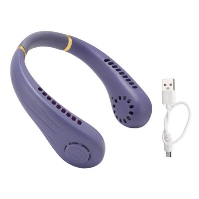 Neck Air Conditioner Silicone Bladeless Wearable Portable Noiseless Cooling Neck Fan