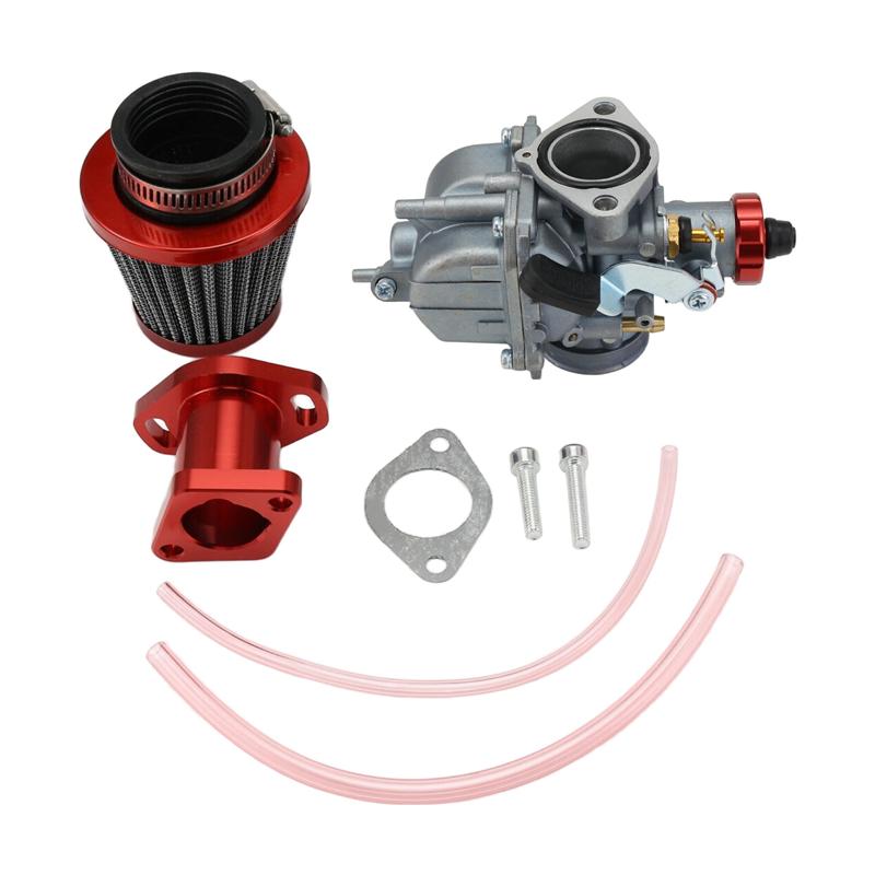 Adapt Carburetor Kit Engine Intake Manifold Air Filter For VM22 212Cc GX200 6.5Hp Engine 196Cc CT200U KT196 Motorcycle Mini Moto
