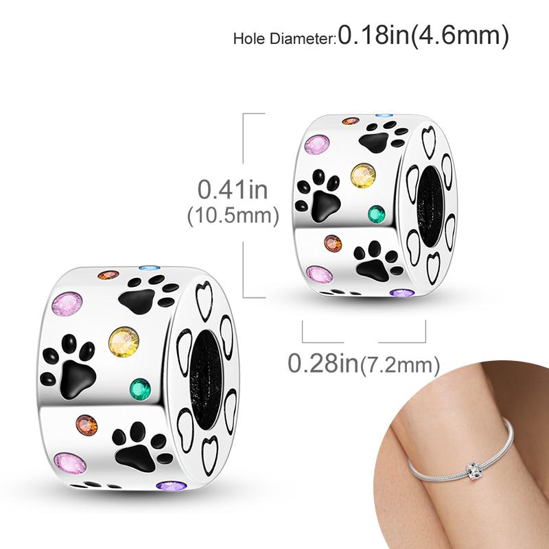 New Copper Plated Cute Dog Pets Charms Beads Fit Original Bracelet Charms Diy For Women Pendant Beads Jewelry Gift