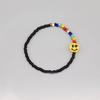 Bonbo Smile Charm Point Rainbow Bead Bracelet 5 Colors