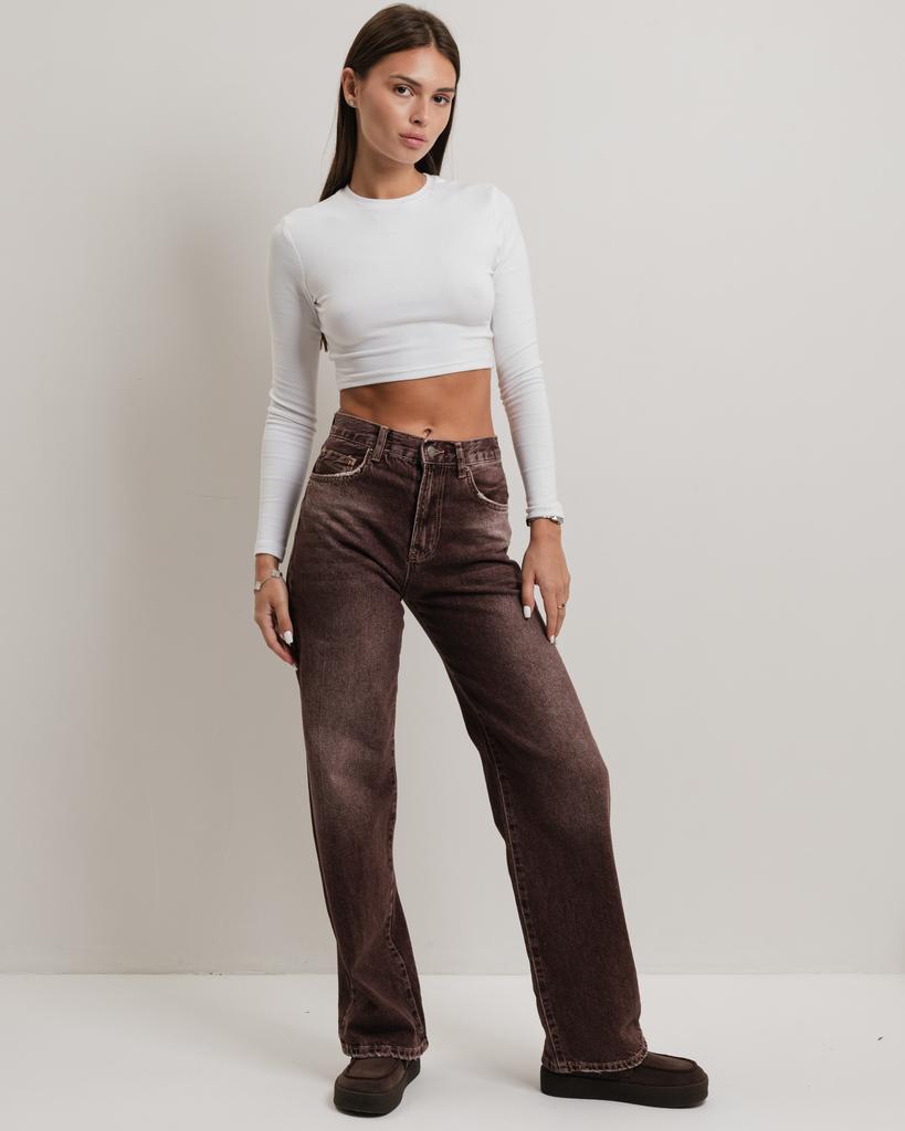 Damenjeans It's Basic 4227 34 hellbraun