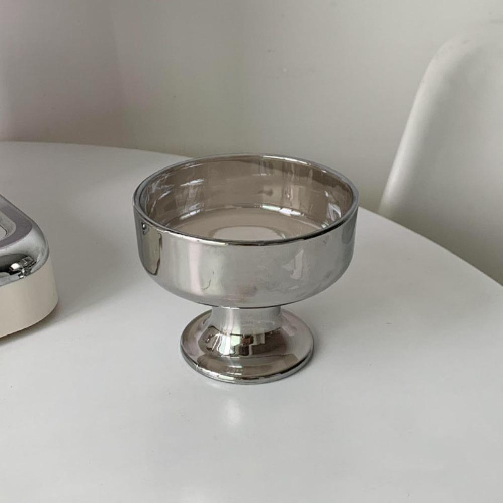 220ml Ice Cream Cup Transparent Desserts Goblet Drinkware Pudding Cup  Salads Fruits серый