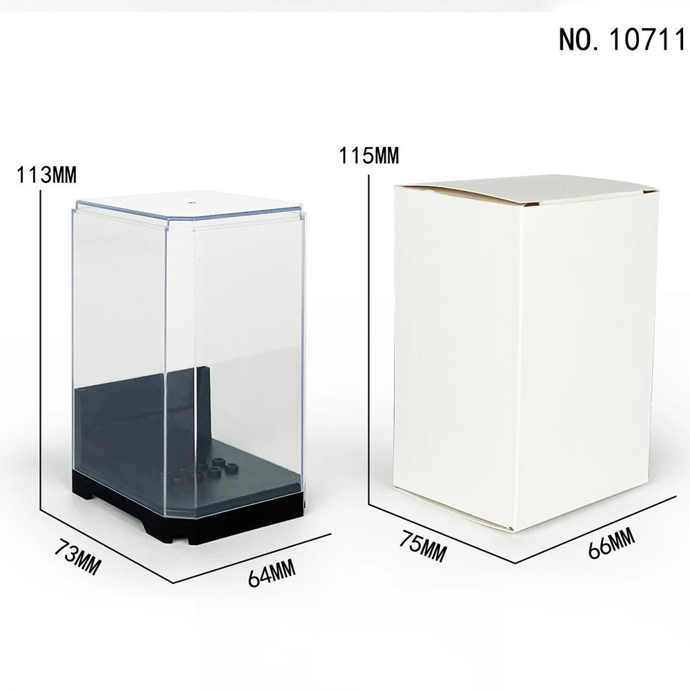 Building Block Display Box Small Particles Suitable For Lego Minifigures Clear Desktop Dust Box Stackable Storage Square Box