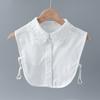 Formal False Collar Women Embroidery Faux Col Half Shirt Blouse Fake Collars Sweater Shirt Detachable Collars Accessories