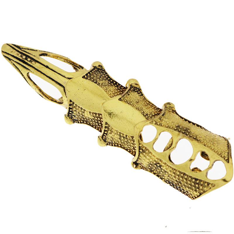 Punk Ring Rock Scroll Gelenk Rüstung Knöchel Metall Vollfinger Klaue Ringe Halloween Unisex Verstellbares Ring Set