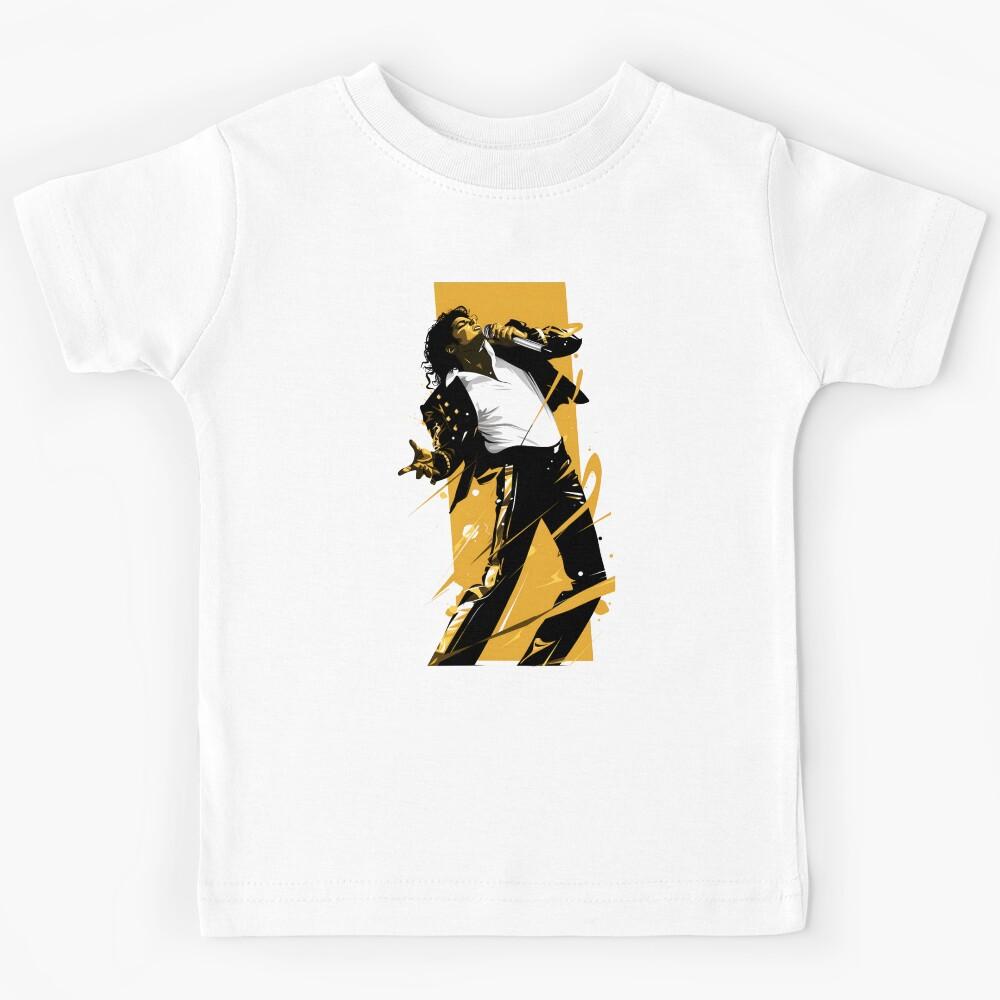 Pop King - Yellow Backdrop - Pop Music Kids T-Shirt 110