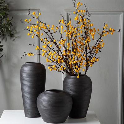 Nordic Ceramic Hydroponic Vase for Floral Arrangements - Elegant Home Decor for Living Room, TV Cabinet, or Dining Table.
