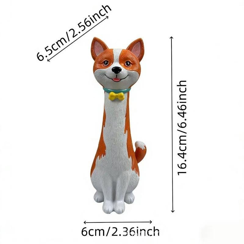 

Handcrafted Unique Dog-shaped Vase for Home Decoration - Resin Decorative Item Corgi dog vase