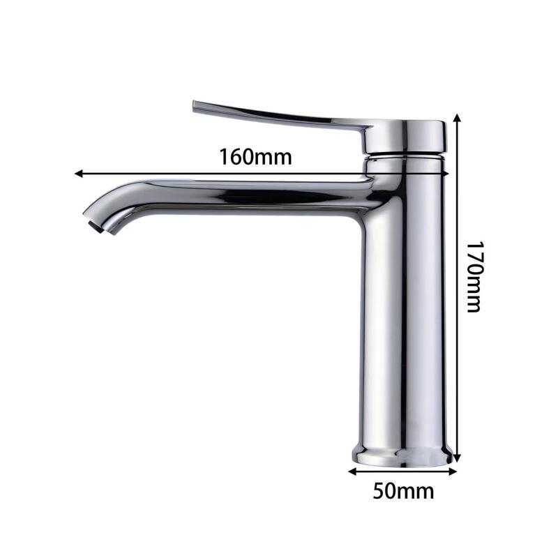 TLXT Matte Black Hot & Cold Basin Faucet