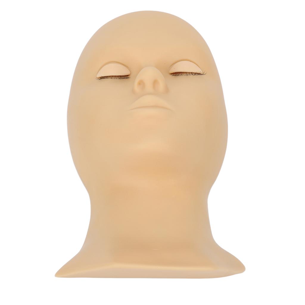 Eyelash Mannequin Head Detachable Eyelash Extension Makeup Practice Elastic Soft Silicone Head Mold