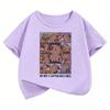 Capybara Kawaii Graphic T-Shirt for Kids Summer Short Sleeve Cartoon Animal Print Boys Girls Y2K Style Children's Top