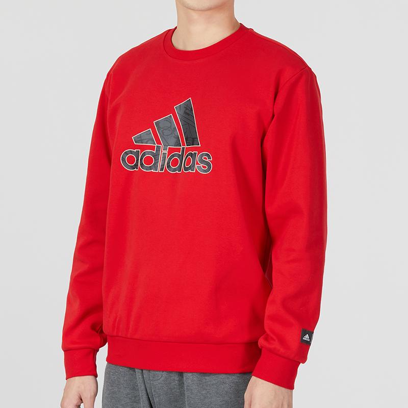 Adidas Cm Gfx Crew Genser, Nyårsanbefaling Herre Topper Rød HZ3025