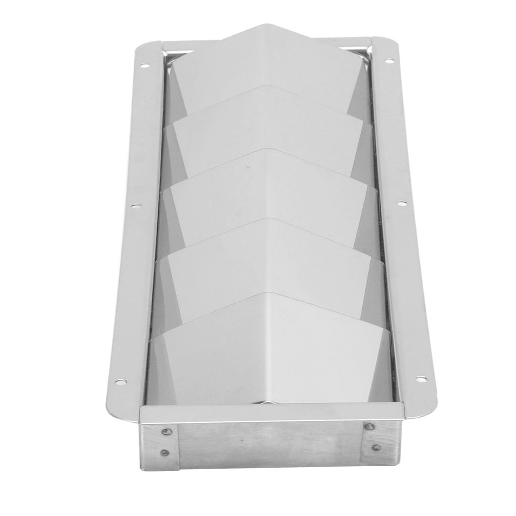 5 Slots Boat Louver Vent Rectangle Stainless Steel Durable Ventilation Grille Hardware Fitting