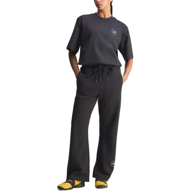 Adidas Stella McCartney Logo Print Loose Fit Round Neck Short Sleeve T-Shirt Women Tops KA9549