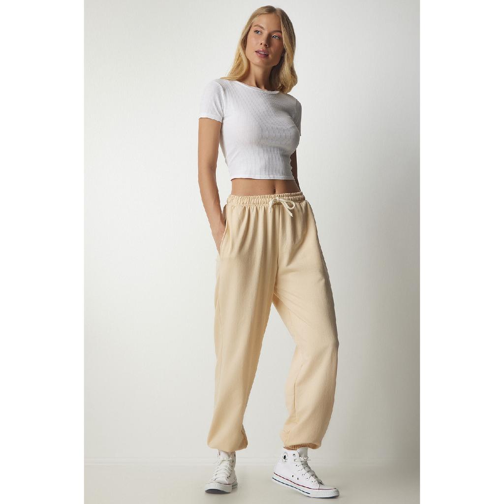 Damesvarte løse joggebukser Ap00158