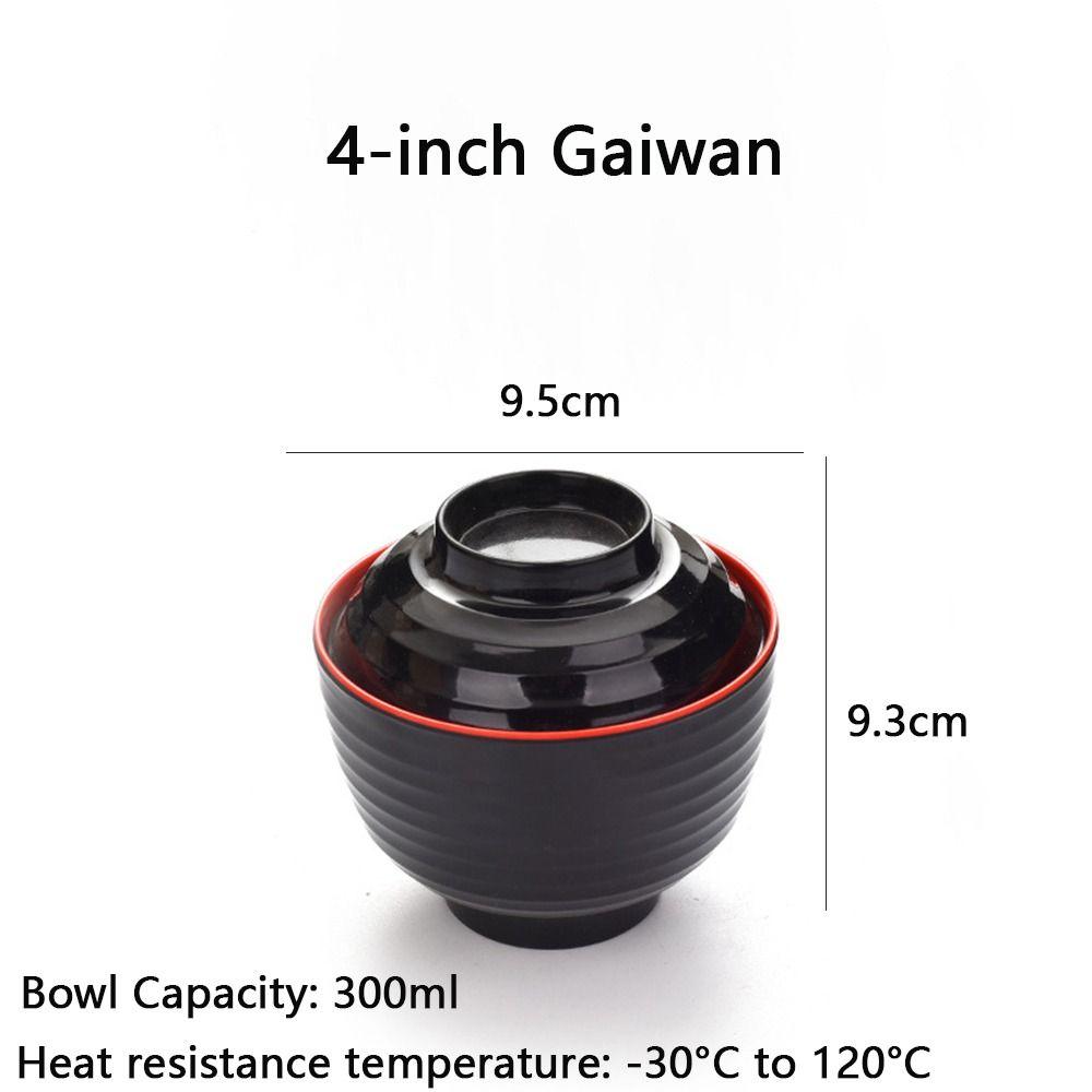 New With Lid Miso Soup Bowl Double Color Soup Container Soup Bowl with Lid Maple Leaf Japanese Rice Bowl Dining Accessories