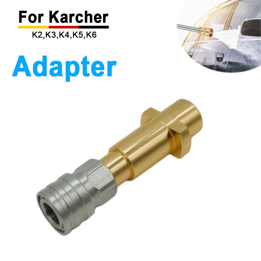 

1/4 Inch Quick Connect Nozzle Adapter Compatible with Karcher Bosch Pressure Washer Gun Head Water Outlet Connector Accessory