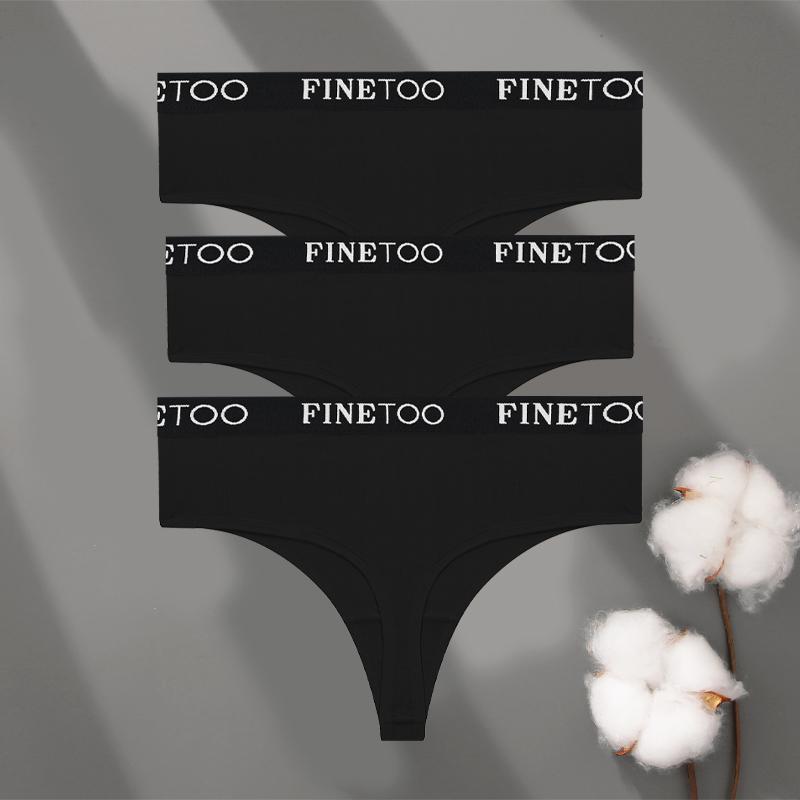 3pcs Plus Size Women Seamless Thongs Cotton High-Waist Comfort Underwear Sexy Elastic Wide Belt Panties Soft Breathable Lingerie