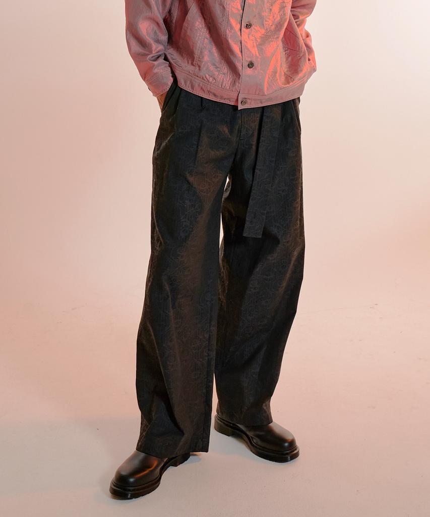 F8KE CHEMICAL CLUB Flower Vine Wide Pants