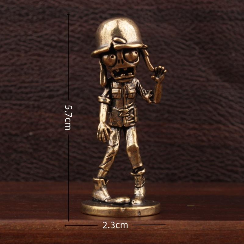 

Ретро Латунная Фигурка Зомби Латунный Мистер. Статуэтка зомби Милые Маленькие Миниатюры Настольное Украшение Дом Очаровательный Декор для Подарков