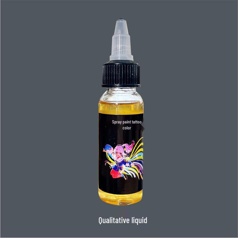 Waterproof Temporary Airbrush Tattoo Pigment - Realistic, Non-Discoloring Body Paint