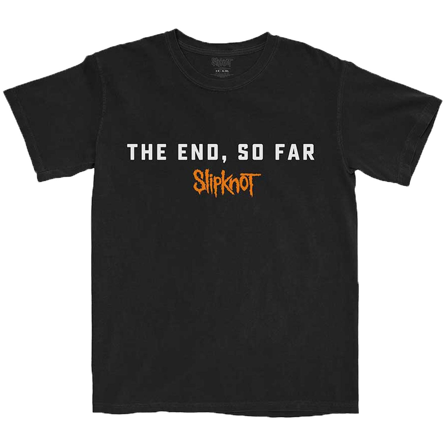 Men s Slipknot The End, So Far Album Cover T-shirt Medium Black L